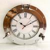 30.48 Cm Antique Marine Brass Ship Porthole Clock Nautical Wall Clock Home Decorative Item