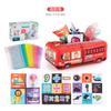 Baby Puzzle Early Education Cloth Book Toy Box Baby Ring Paper Cloth Book Simulation Train School Bus Can'T Be Torn And Drawn Tissue Box