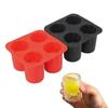 4 Cup Shape Silicone Ice Cube Mold SGlass IceMould Ice Cube Tray Summer Bar Party Beer Ice Cocktail Cold Drinking Tools