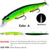 Floating Minnow Lure Bait 15cm/19cm Plastic Biomimetic Bait for Freshwater Sea Fishing, Perch with Upturned Mouth