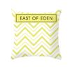 45x45cm Fashion Yellow Geometric Printing Pillowcase Sofa Hotel Office Seat Lumbar Cushion  Cover Home Decoration