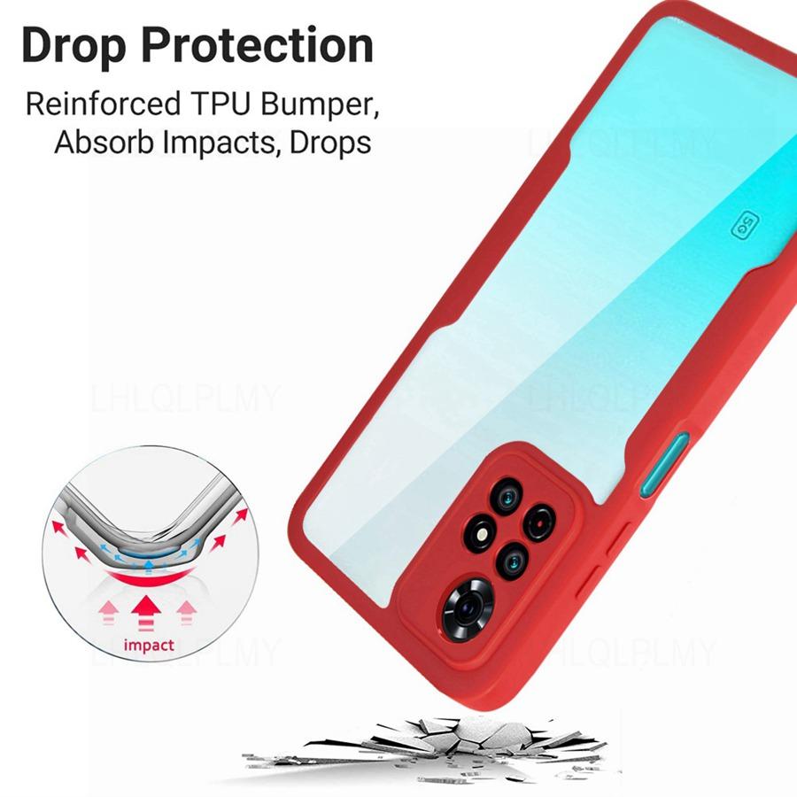 360 Degrees Protect ShockProof Case For Xiaomi Redmi Note 10 14 13T 9C 13C 14C 14T Poco C75 F7 Pro X7 X5 5G X6 F5 11 12 13 Lite 11T Front + Back Cover
