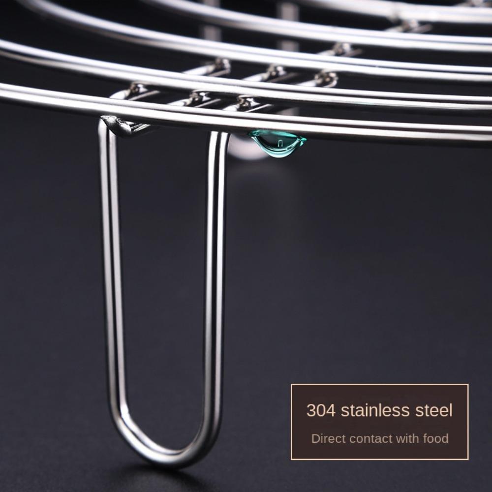 Durable 304 Stainless Steel Tray Stand Pot Steaming Steamer Rack Steamer Shelf Cookware
