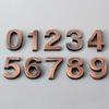 Bronze Digital Hotel Adhesive Plating Digital Building Door Compartment Apartment Floor Hotel Number Sticker Plate Wall Decor
