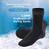 1pair 3MM Neoprene Water Socks Long Tube Wetsuit Shoes Fin Boot Socks Black Diving Socks Women