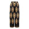 Women Summer Boho Palazzo Pants High Waist Wide Leg Floral Printing Casual Trousers With Pockets