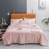 European Classical Solid Color Style Silk Summer Quilt Single KING QUEEN Size Cool Breathable Soft Skin-friendly