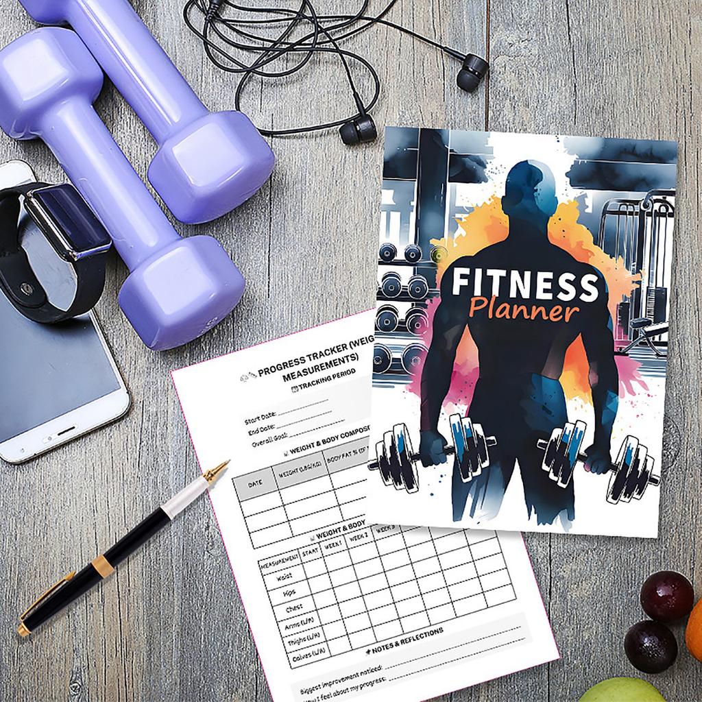 Fitness Program Planner Notebook, Personal Goal Management And Life Planning Journal, Daily Task And Goal Tracking Tool
