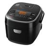 Iris Ohyama Smart Basic Rice Copper Cooking Black Cooker, Microcomputer-Controlled, 5.5-Cup Capacity, Extra-Thick Pot, Brand-Specific Function,