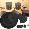14 Pcs Drum Practice Pad EBR Material Drum Mute Practicing Pad for Player