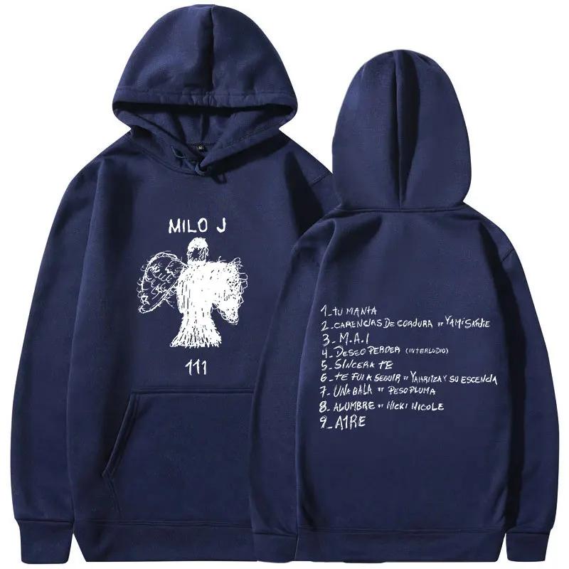 Milo J Hoodie Album Merch Hoodie Sportswear Men's and Women's Fashion Hip Hop Retro Long Sleeve Hoodie Street