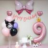 Yeonji Market Kuromi My Melody Kitty Cinnamoroll Sanrio Набор воздушных шаров на день рождения, набор номеров Kuromi 9