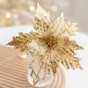 Christmas Flowers Christmas Tree Decorations Decorations for TreeHome Glitter Artifical Fake Flower Xmas Ornaments Navidad New Year Ornaments Xmas