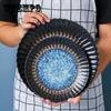 Plate Japanese-style Round Ceramic Tableware Steak Plate Salad Plate Fruit Plate Vegetable Plate Household Western Food Plate