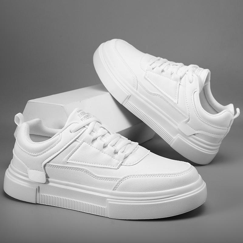 White Casual Flats Shoes Men's Designer Sneakers Breathable Tenis Sport Walking Running Shoes Trainers for Man Skateboard Shoes