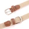 Fashion Universal Woven Thin Belt Elastic Casual Canvas Belt for Women Pants Jeans Knitted Needle Buckle Waistband Belts for Women