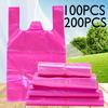 100/200pcs Large Thickened Multi-Functional Supermarket Shopping Bags, Vest Bags, Disposable Bags, Plastic Bags