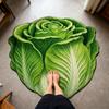 Chinese Cabbage Floor Mat Non-Slip Absorbent Bathroom Rug 3D Visual Effect