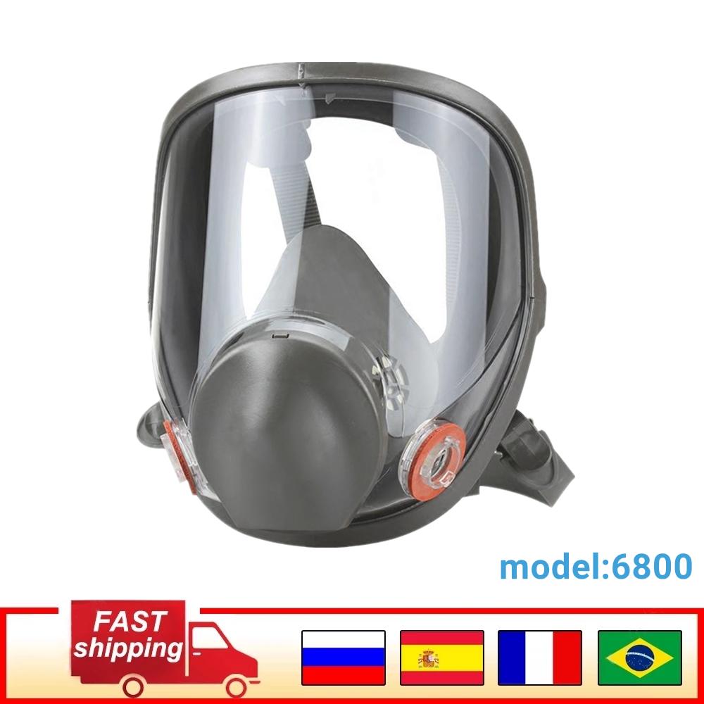 6800 Full Face Respirator Painting Spraying Mask Large View Work Protection Painting Spraying Smoke Mine