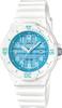 Analog Watch Kids Cheap Casio Gloss White X Blue Check Pattern Overseas Model [Casio] LRW-200H-2CV Women's [Item]