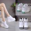 Women's Heightened Shoes Fashion Thick-soled White Shoes Outdoor Casual Walking Shoes
