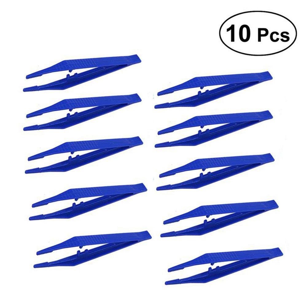 Beads Tools DIY Jewelry Making Hand Tool Set Forceps for Crafts Plastic Tweezer Kit Repair Tweezers