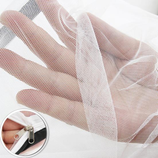 Portable Mosquito Net Foldable Free Adjustment Fine Mesh Large Popping Up Camping Mosquito Tent Home Travel Single Person Mosquito Net