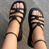 Mujer Flat Heeled Sandals Women Bohemian Platform Sandalias Female Women Sandals Ankle Strap Heels Sandals For Summer Shoes