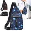 Men Women Fashion Travel Cross Body Bag Chest Bag Shoulder Sling Backpack Multipurpose