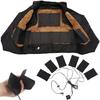 1 Set Electric Heating Pads 8.5W Driving In Winter Thermal Clothes Warmer Heated Jacket Mobile Warming Gear Switch For DIY Heated Clothing