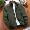 Spring/Autumn 2022 Men's Solid Color Stand Collar Jacket, Large Size Casual Wear
