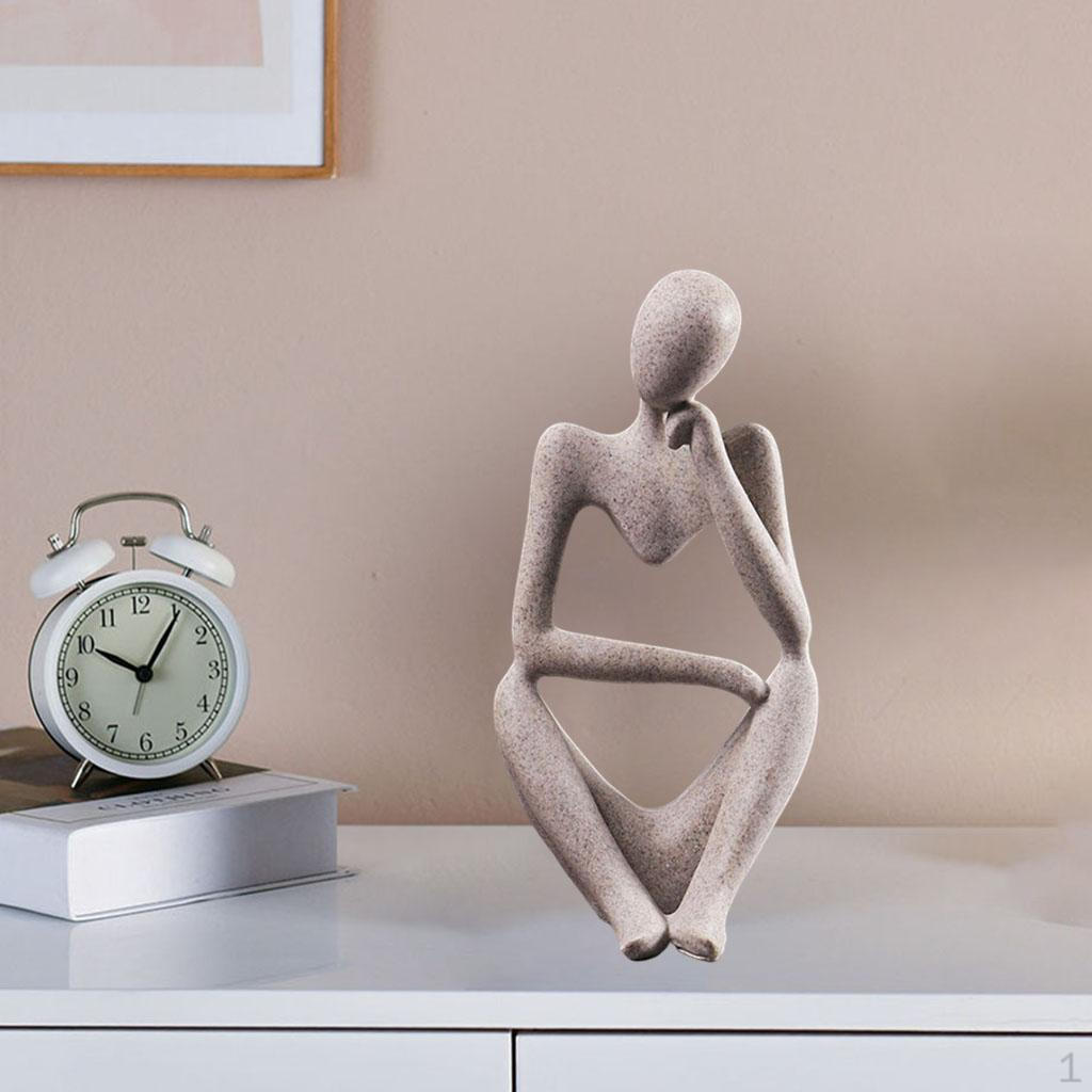 Abstract Desktop Sculpture Thinker Style Collectible Figurines Bookshelf Decor Birthday Gift