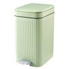 7L Push-Type Trash Can with Foot Pedal Large Capacity Smell Insulation Easy of Use Bathroom Waste Basket