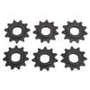6PCS 25H 11T Motor Sprockets 10mm Steel Electric Scooter Motor Engine Sprocket Chain Wheel with H