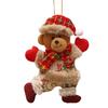 Elk Bear Santa Snowman Christmas Dolls Christmas Tree Hanging Doll Ornaments Navidad 2024 New Year Merry Christmas Decoration
