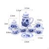 Miniature Tea Set with Teapot And Cups for Home Decor