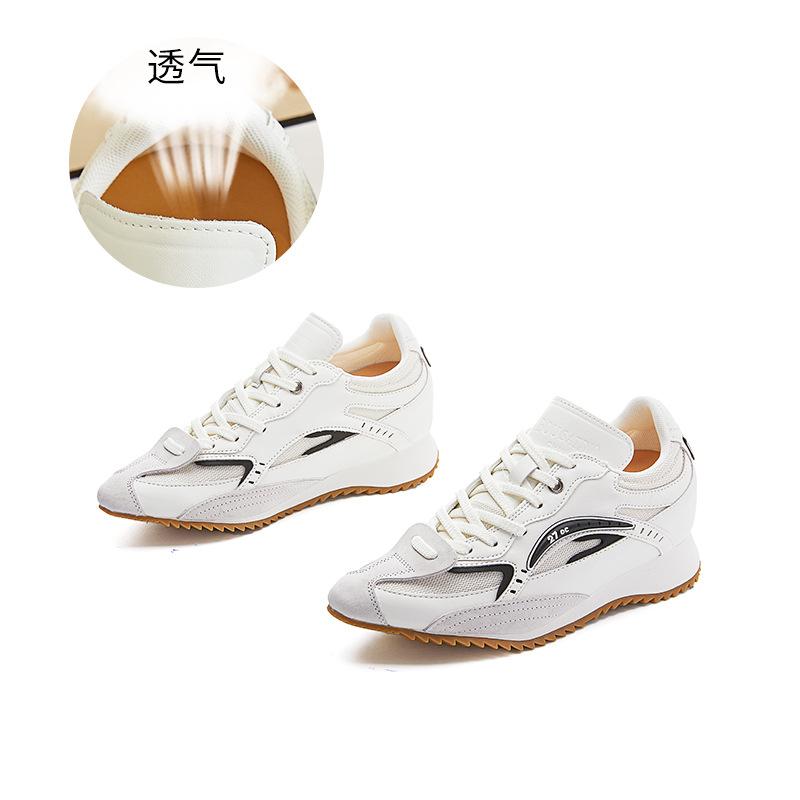 Leather Dad Shoes Women's Autumn New Pointed Versatile Sports Shoes Women's Casual Platform Shoes Fashion Women's Shoes Trend