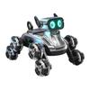 Remote Control Smart Robot Dog 8WD 360 Degrees Rotating Electric Robot with Music Light Toddlers Boys Girls Educational RC Stunt Car Puppy Toy
