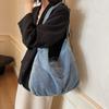 Denim Bag Women's Shoulder Bag Shopping Bag Large Capacity Student Class Bag