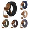 Stretchy Belt Men Women Casual Belt for Jeans Woven Belt Braided, Steel Buckle
