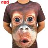 Men's Fashion Casual 3D Printed Spoof Gorilla Funny Monkey T - Shirt Cool Short Sleeve Shirts