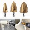 Hex Shank Water Pipe Repair Reamer Set Titanium Plated Stepped Drill Bit PPR Lifting Drill