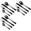 Restaurant Home Hotel Matte Set, Satin Finish Stainless Steel Flatware Set, Tableware Cutlery Set Utensils for Kitchens