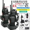 1/2/4 Piece BF-888S Walkie Talkie Radio Two Way Radio Walkie Talkie Set Flashlight 16 Channel Portable Transceiver with Earpiece