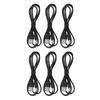 6Pcs 5V DC Connector Power Cable USB 2.0 A Male To 5.5x2.1mm Charge Barrel Jack Black