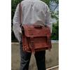 Handmade Genuine Vintage Goat Leather Backpack Convertible Messenger Laptop Bag