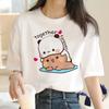Cute Bear LOVE Unisex T Shirt Women Bubu Dudu Couple Tops Tee Summer Short Sleeve Tshirts Female Korean Casual Girl T-shirt Camisetas