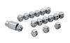 MUGEN Wheel Nut Lock Set Short for Vehicles & (Tapered Type) (Silver) 4-Lug 08181-XXB K1S0-S