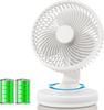 For Night Tillmulya Compact Rechargeable Desk Fan with Automatic 4 Wind Speed Quiet LED Powerful DC Compact USB Mini Desk Fan for and Outdoors [New