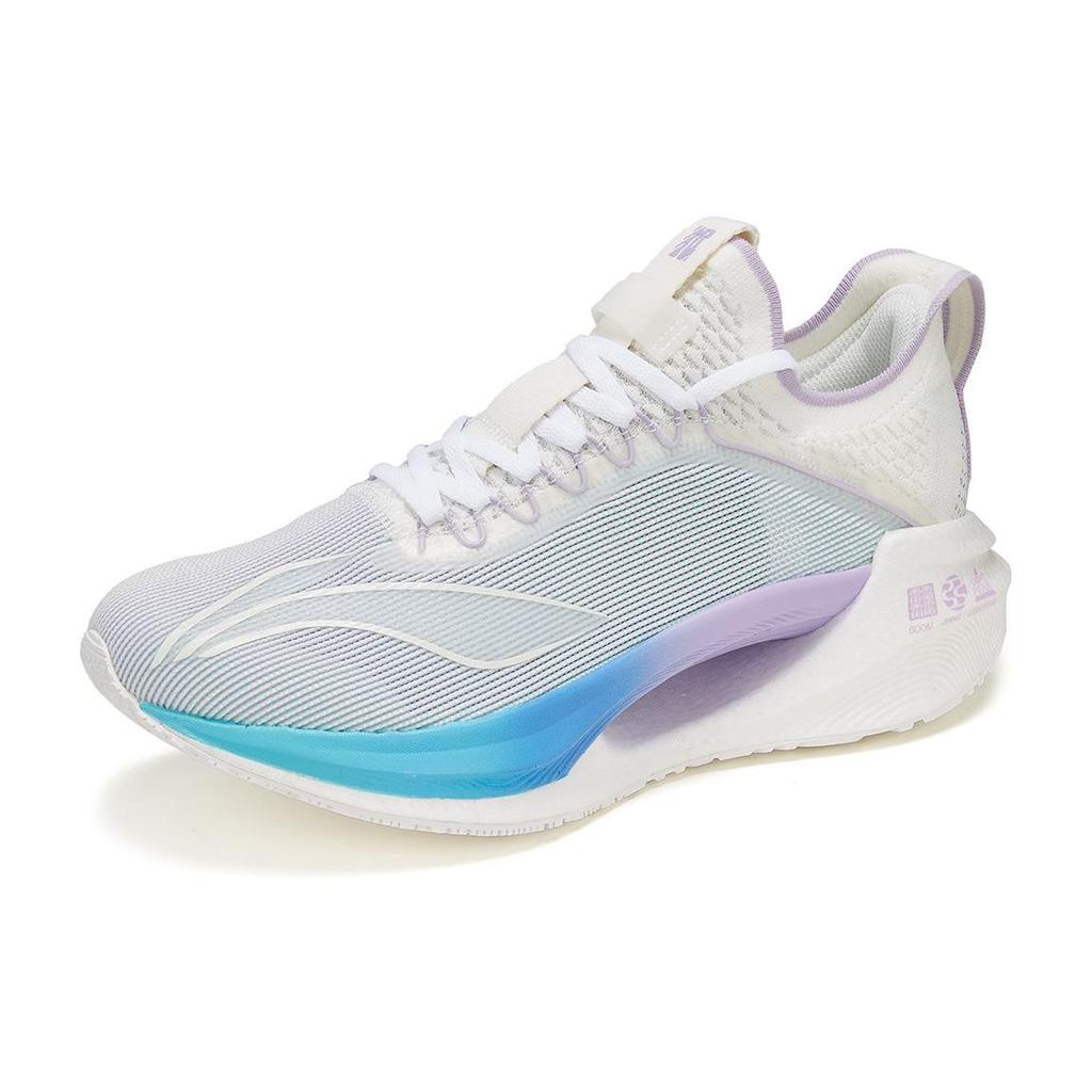 Li-Ning Essential Cotton Candy Shock Absorption Non-Slip Wear-Resistant Low-Top Casual Running Shoes Men Sneakers White Blue Purple ARRT007-16